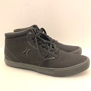 Hurley Kayo Chukka Canvas Mids Sneaker Shoes Black Mens 11  EUC